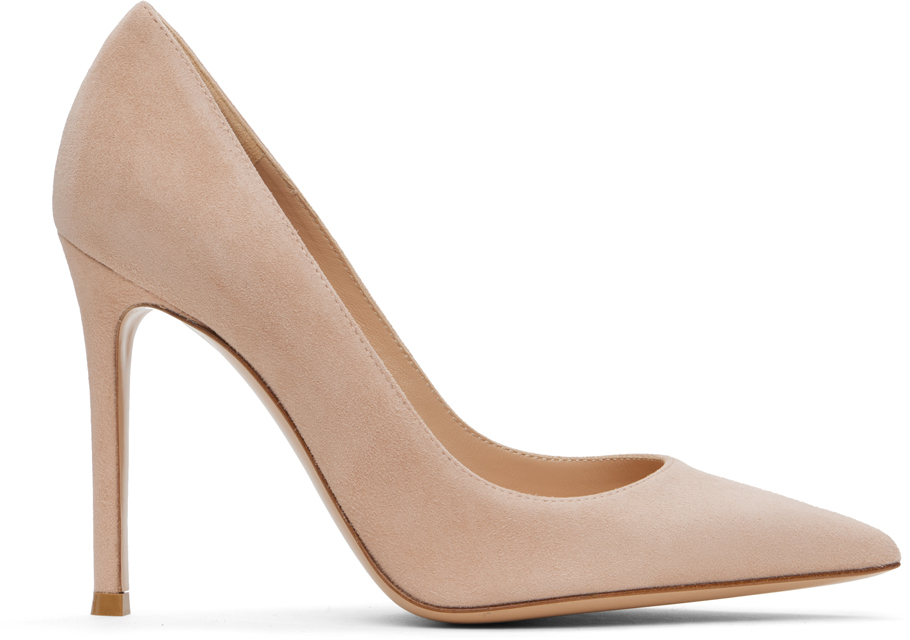 Shop Gianvito Rossi Pink Gianvito 105 Heels In Peah