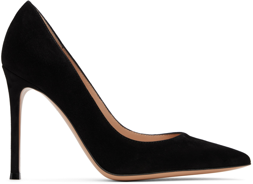 Gianvito Rossi Woman Pumps Black Size 12 Textile Fibers In Nero