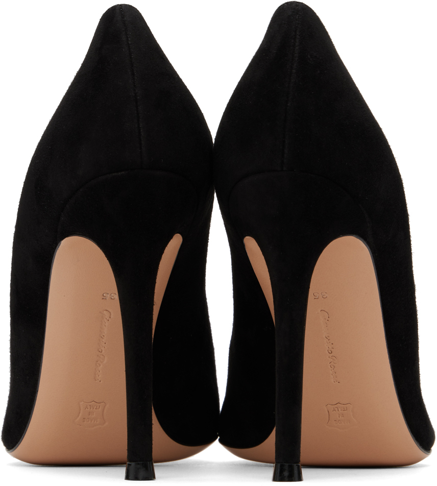 Gianvito Rossi Woman Pumps Black Size 12 Textile Fibers In Nero