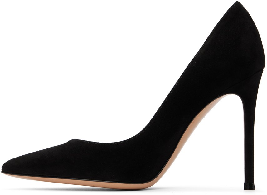 Gianvito Rossi Woman Pumps Black Size 12 Textile Fibers In Nero