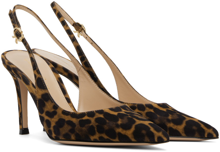 Gianvito Rossi Brown Camoscio Heels In Allp