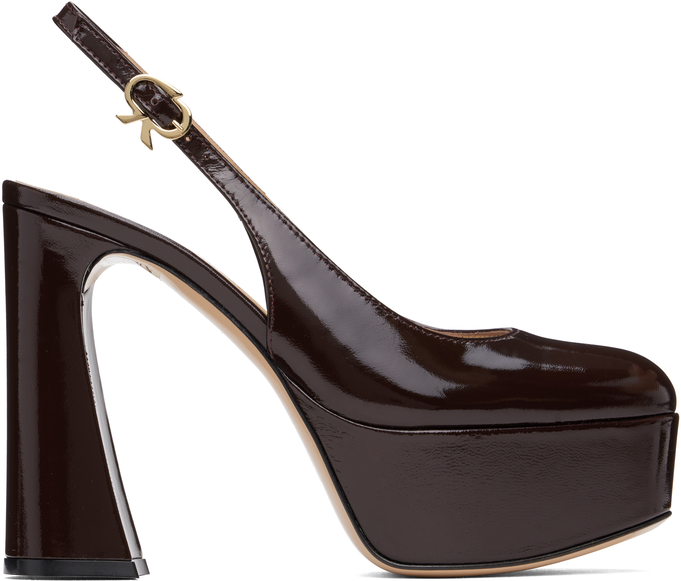 Gianvito Rossi Burgundy Bessie Heels In Bourgogne