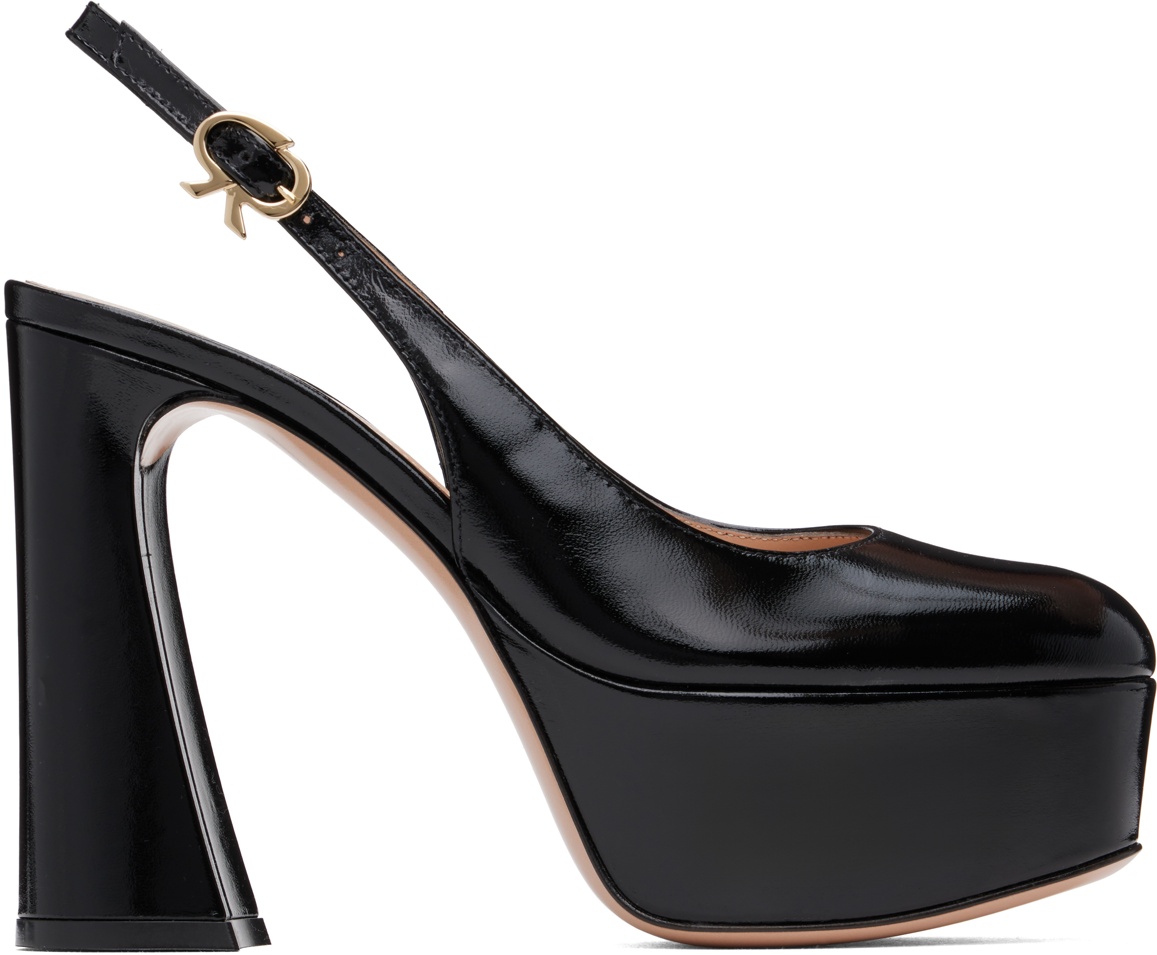 Gianvito Rossi Black Bessie Heels