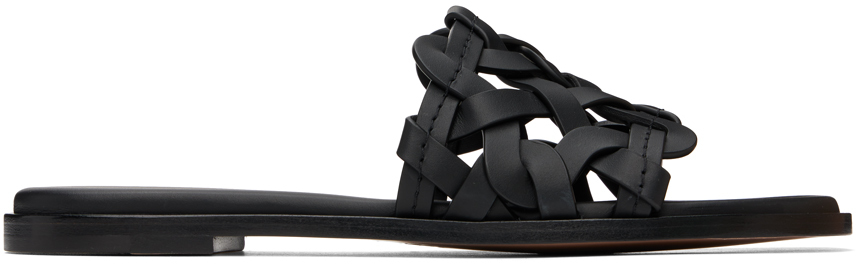 Black Amalfi Sandals