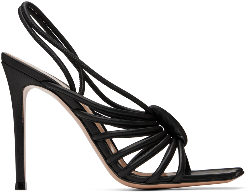 Black Hellen Heeled Sandals