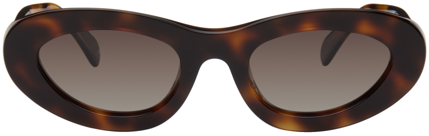 ANINE BING Brown Roma Sunglasses