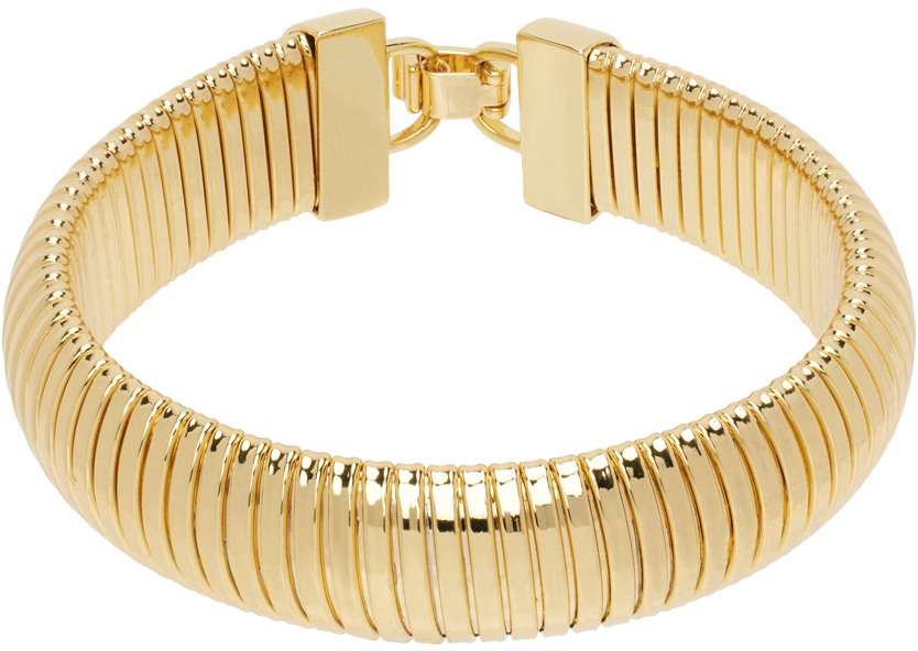 Gold Coil Chain Bracelet