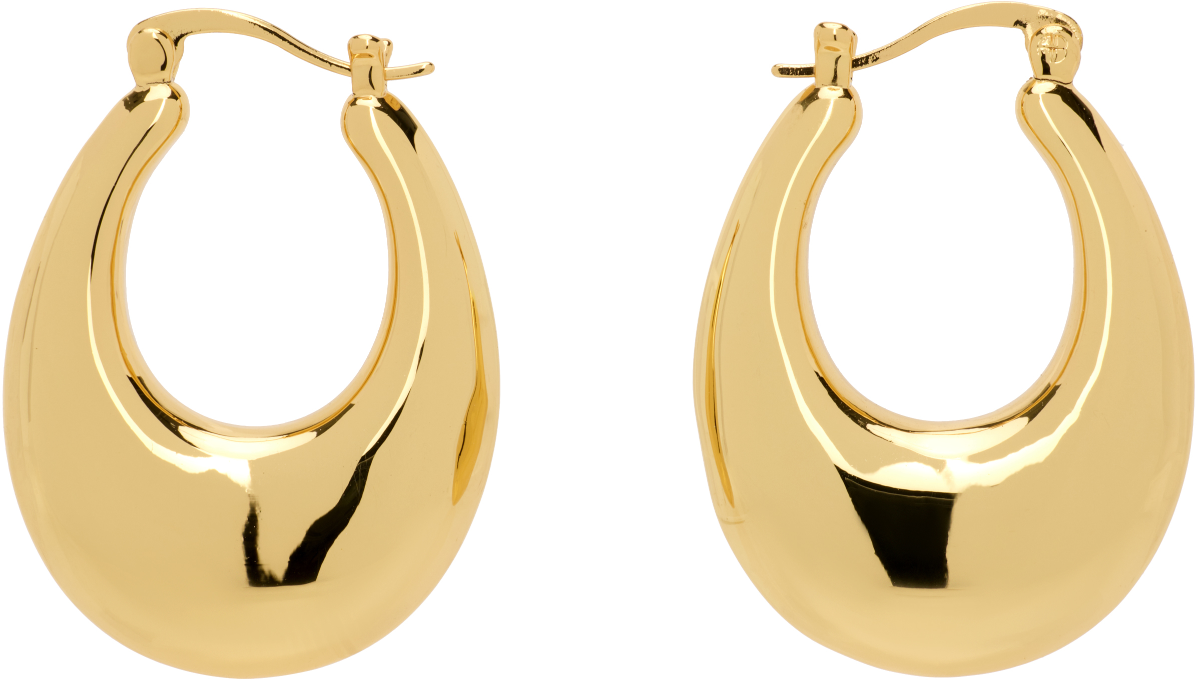 Gold Gradual Hoop Earrings