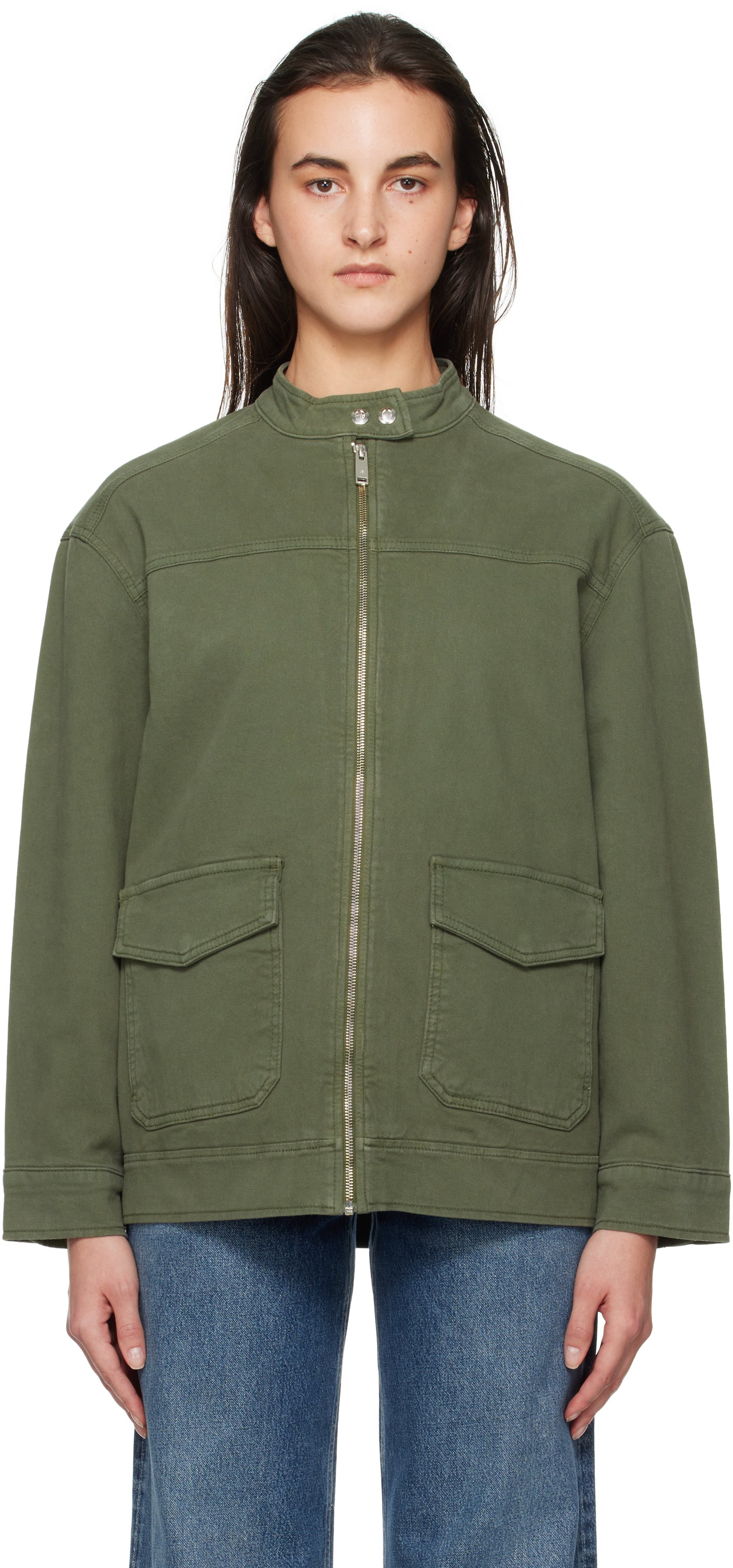 Khaki Henry Jacket