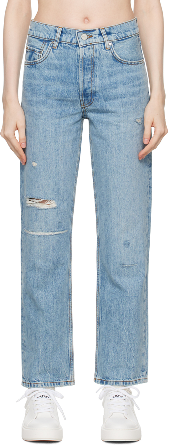 【関税込み】ANINE BING ブルー Benson ジーンズ ANINE BING Benson ジーンズ | ブルー | FARFETCH JP