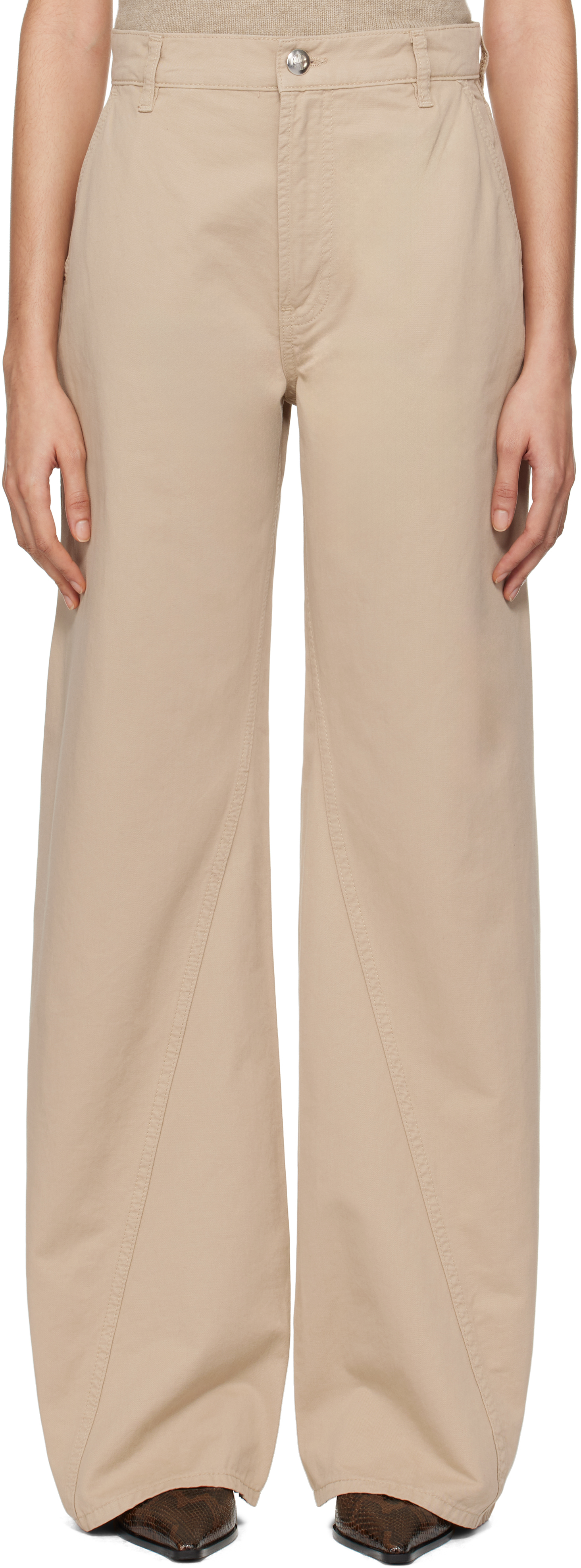 Beige Briley Trousers