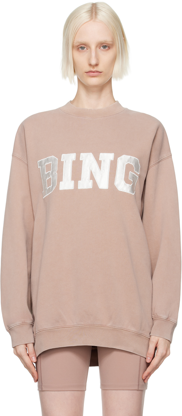 Shop Anine Bing Pink Tyler Sweatshirt In Purple