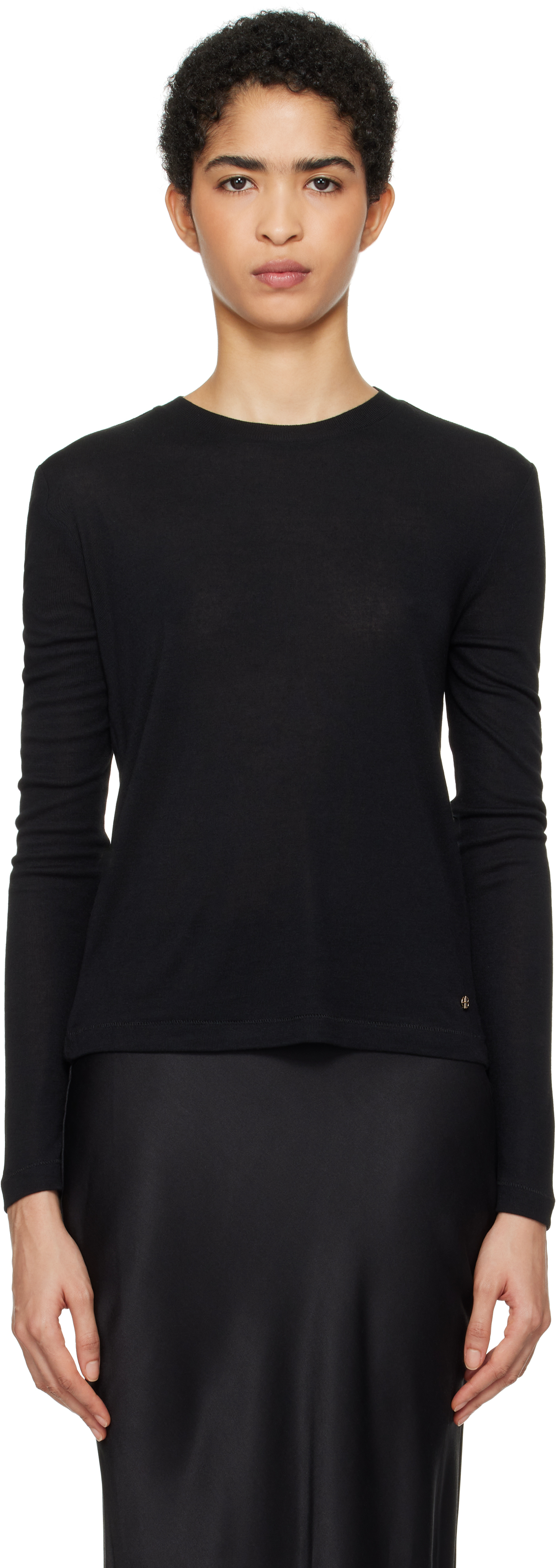 Black Amani Long Sleeve T-shirt