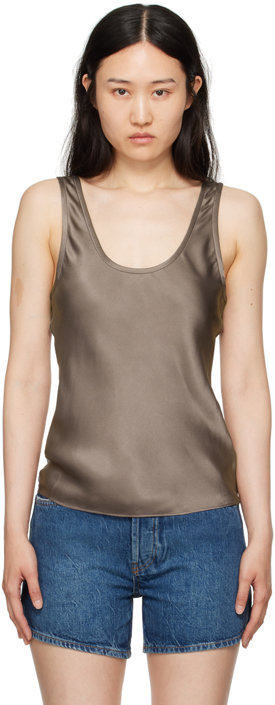 Brown Lea Tank Top