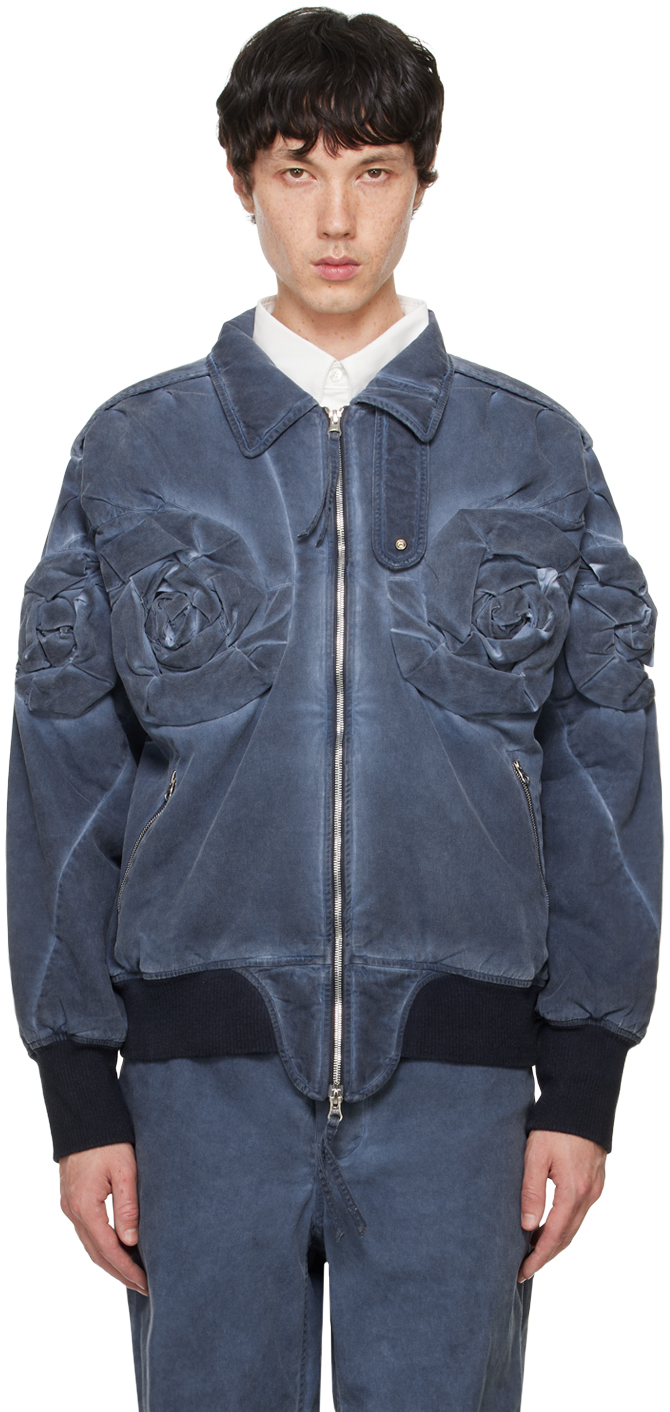 Navy Flower Jacket