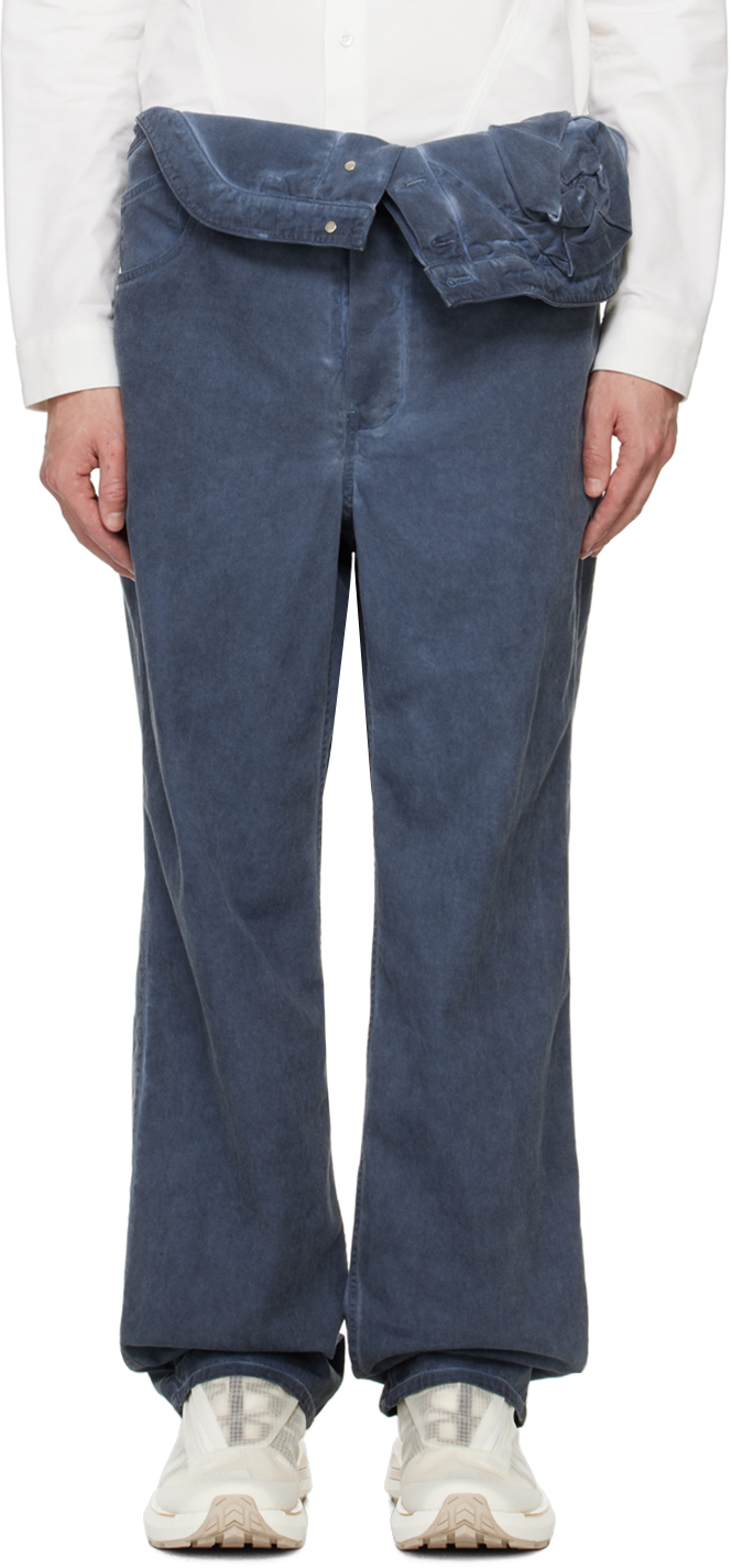 【関税込み】YMC ネイビー Twisted トラウザーズ Matte Twist Easy Trousers | ＋CLOTHET ONLINE