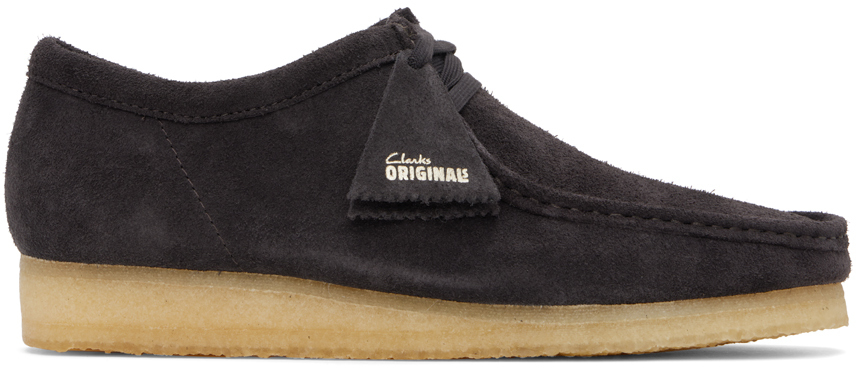 Shop Clarks Originals Brown Wallabee Derbys In Brown Slate Sde