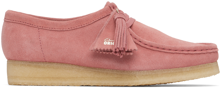 【Clarks ORIGINALS】Vintage Pink Wallabee Clarks Originals: Pink Wallabee Vintage Derbys | SSENSE Canada