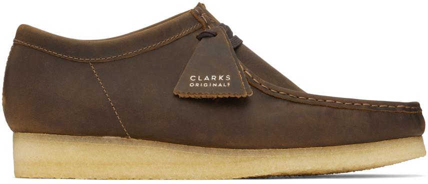 CLARKS ORIGINALS ブラウンワラビー クラークス オリジナルズ メンズ ヘアオンレザー ワラビー