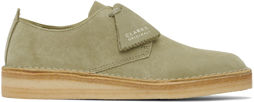 Shop Clarks Originals Beige Coal London Derbys In Maple Suede