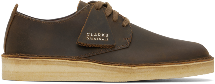 Shop Clarks Originals Brown Coal London Derbys In Beeswax