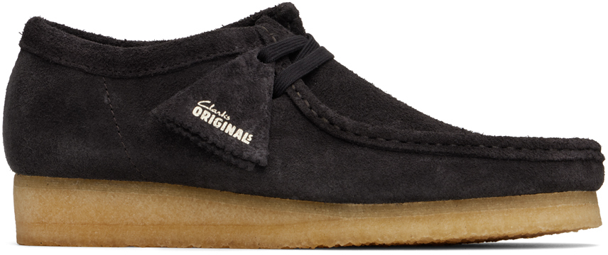 Shop Clarks Originals Brown Wallabee Derbys In Brown Slate Sde