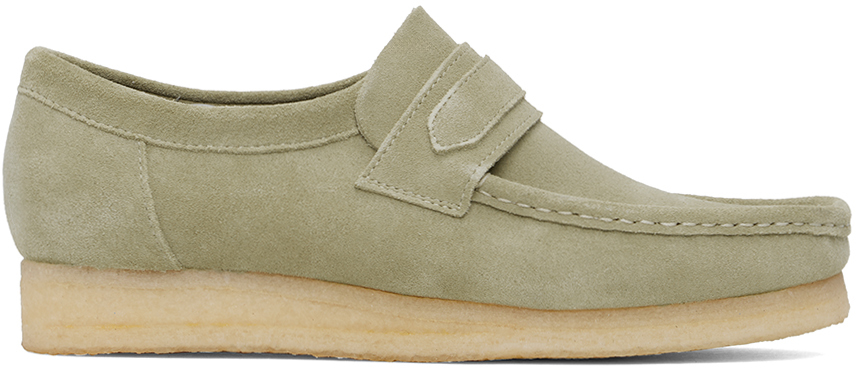 Shop Clarks Originals Beige Wallabee Loafers In Maple Suede