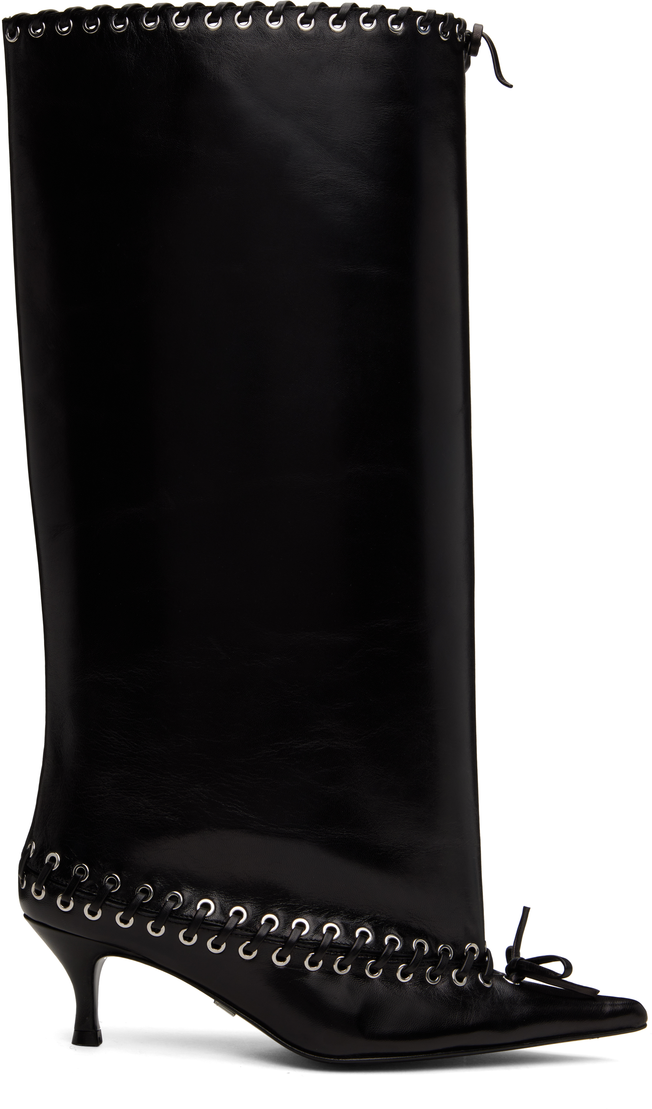 All In Level 70mm Boots In Nappa Black