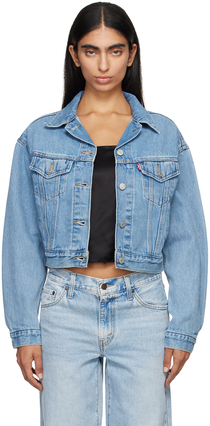 Levi's blue denim trucker jacket deals