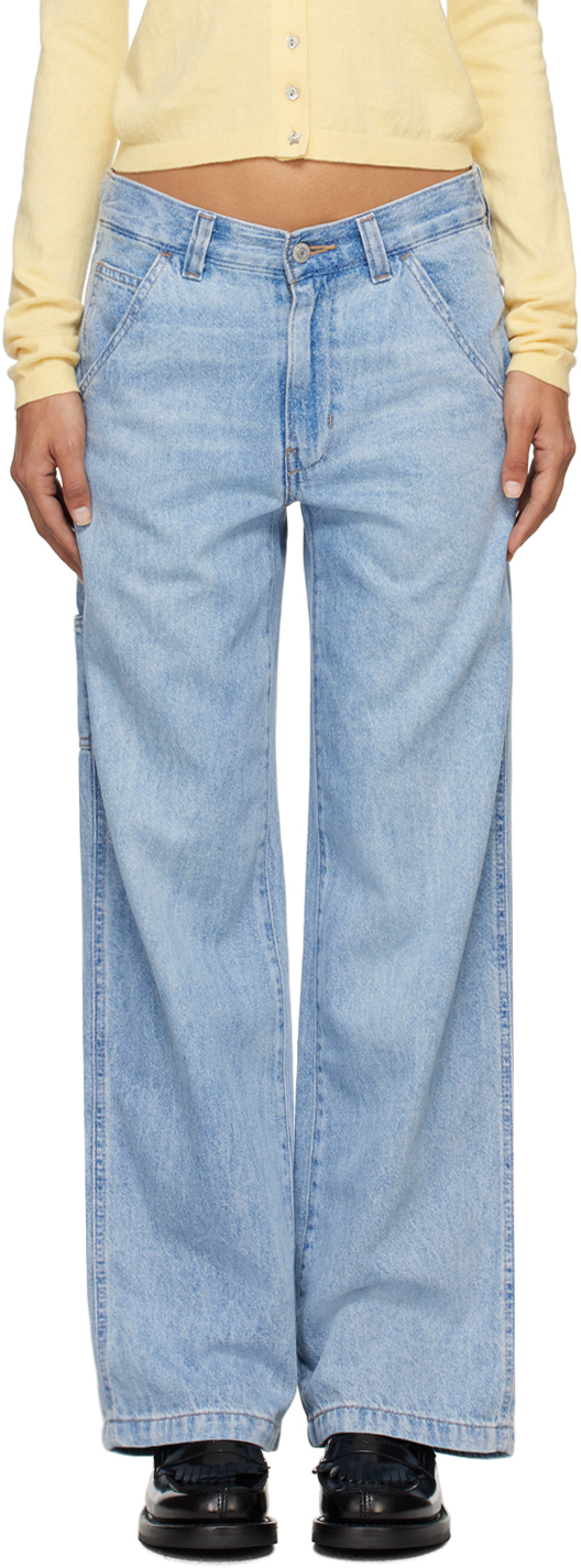 Shop Levi's Blue Baggy Carpenter Featherweight Jeans In Make A Difference Lb