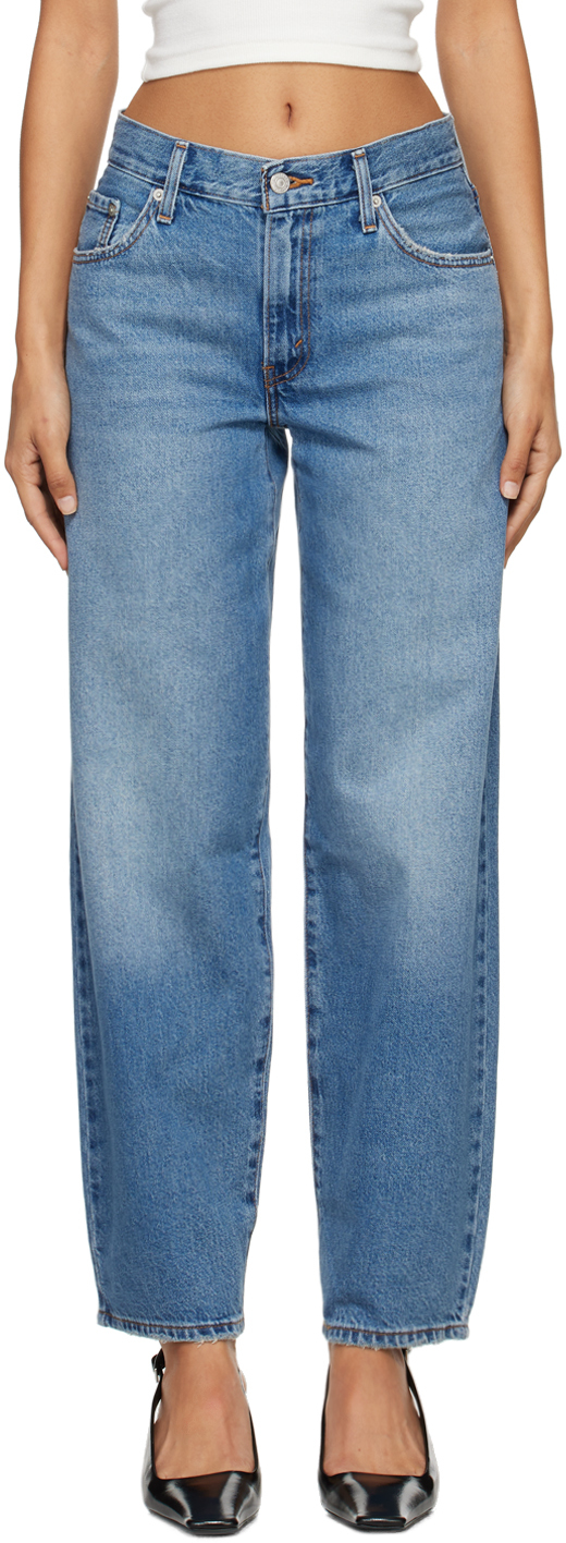 【関税込み】Levi's ブルー バギーダッド ジーンズ セール】Levi's/リーバイス STAY LOOSE カーゴ（カーゴパンツ
