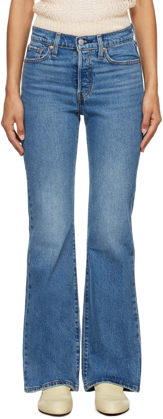 LEVI'S BLUE WEDGIE BOOTCUT JEANS 