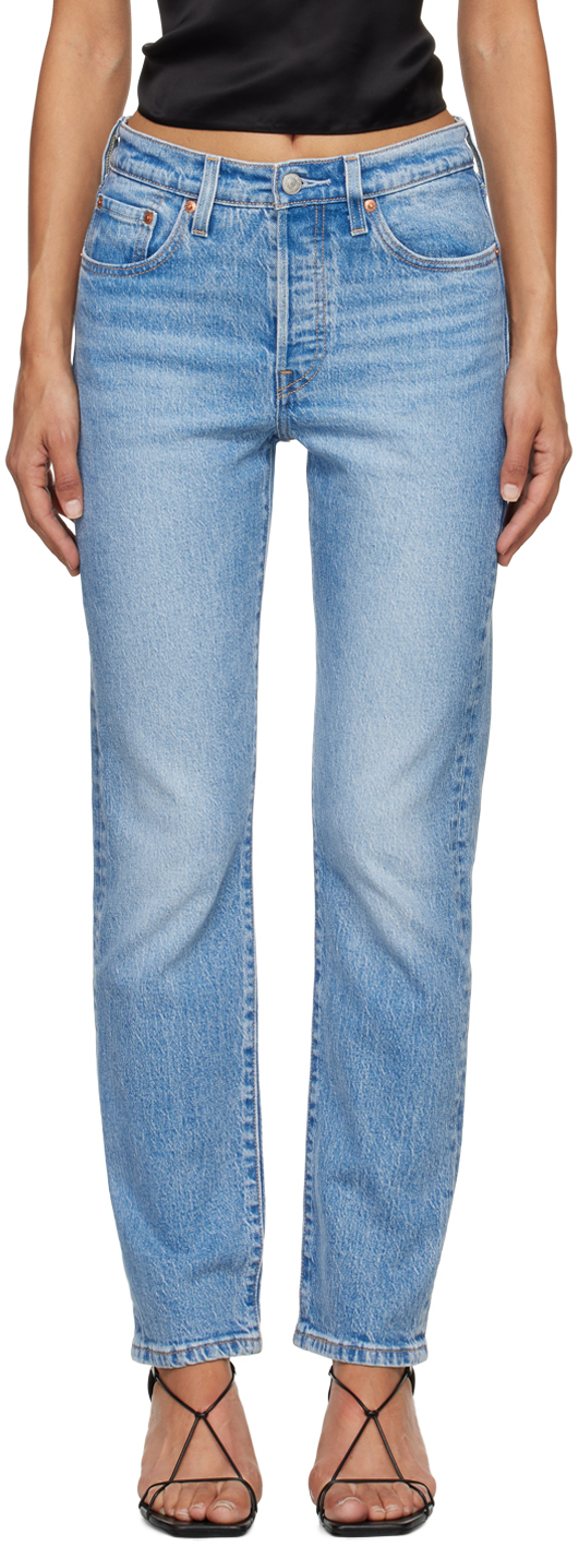 Shop Levi's Blue 501 Original Fit Jeans In Hollow Days