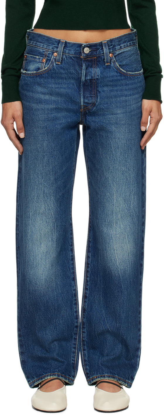 Levi's: Blue 501 '90s Selvedge Jeans | SSENSE Canada Levi's: Blue 501 '90s Selvedge Jeans | SSENSE Canada