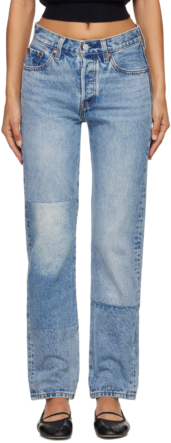 Shop Levi's Blue 501 Original Fit Jeans In Clean Craft