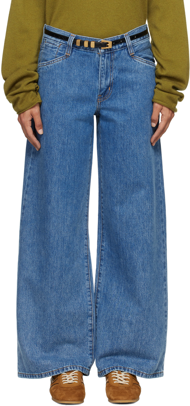 Shop Levi's Blue '94 Baggy Wide Leg Jeans In Take Chances