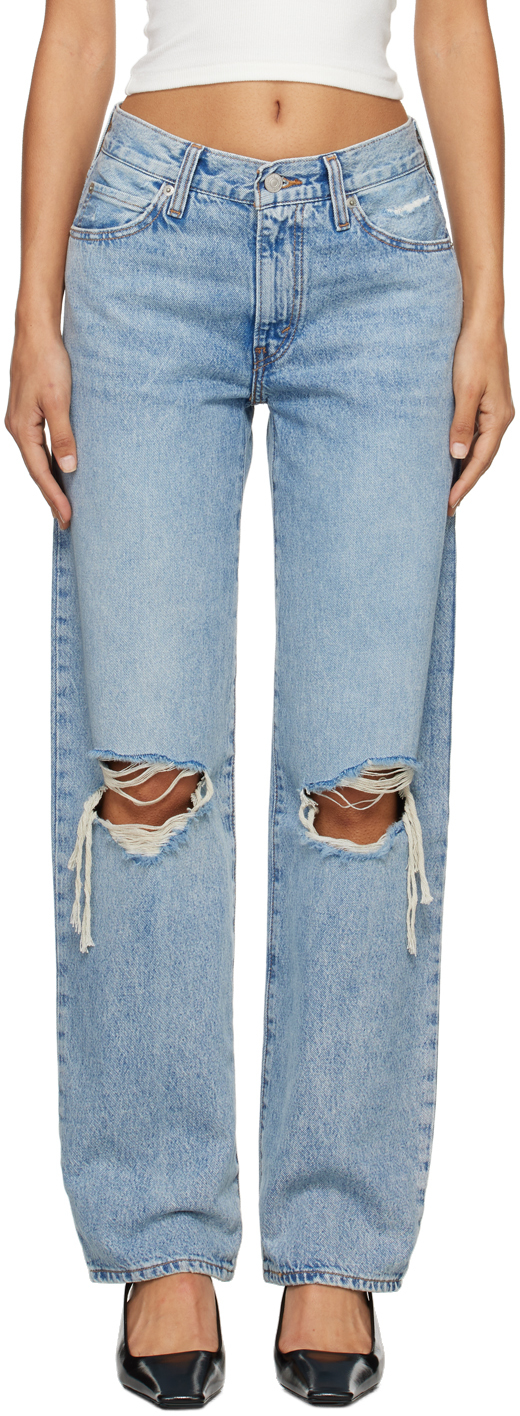 Shop Levi's Blue '94 Baggy Jeans In Caution Hot Pants