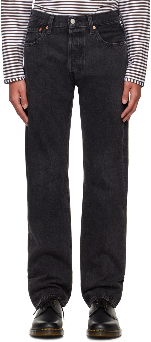 Shop Levi's Black 501 Original Jeans In Crash Courses