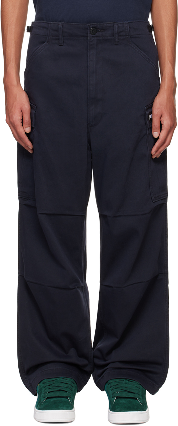 Shop Levi's Navy Skateboarding Loose Cargo Pants In Anthracite Night