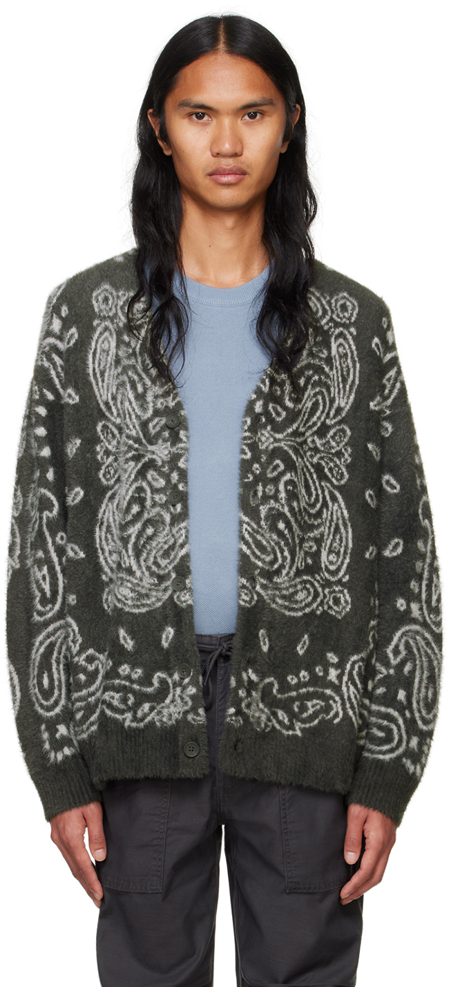 Shop Levi's Gray Lama Cardigan In Pirate Black