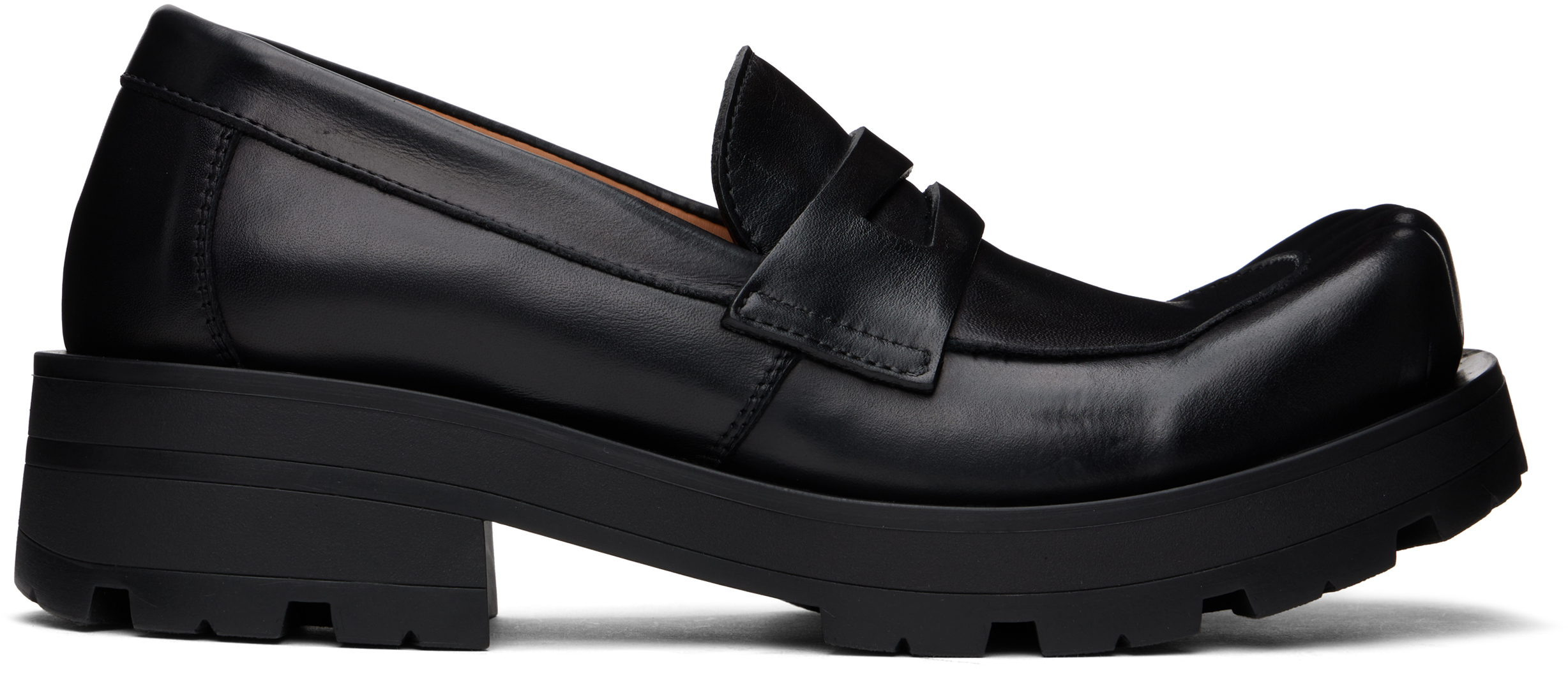 Black Sheathed Moggies Loafers