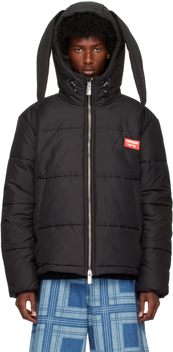 Black Bunny Puffer Jacket