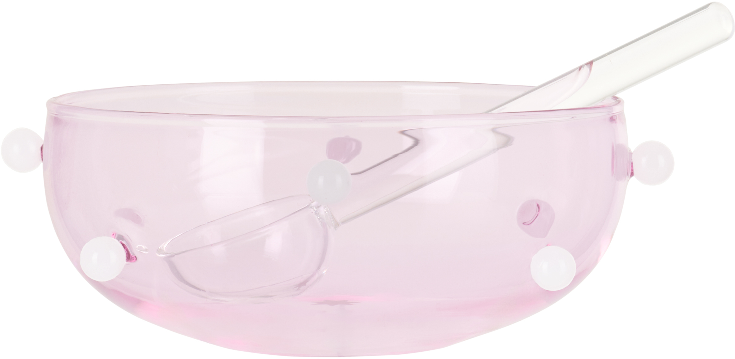 Maison Balzac Pink & White Mignonette Sauce Bowl Set In Pink/white
