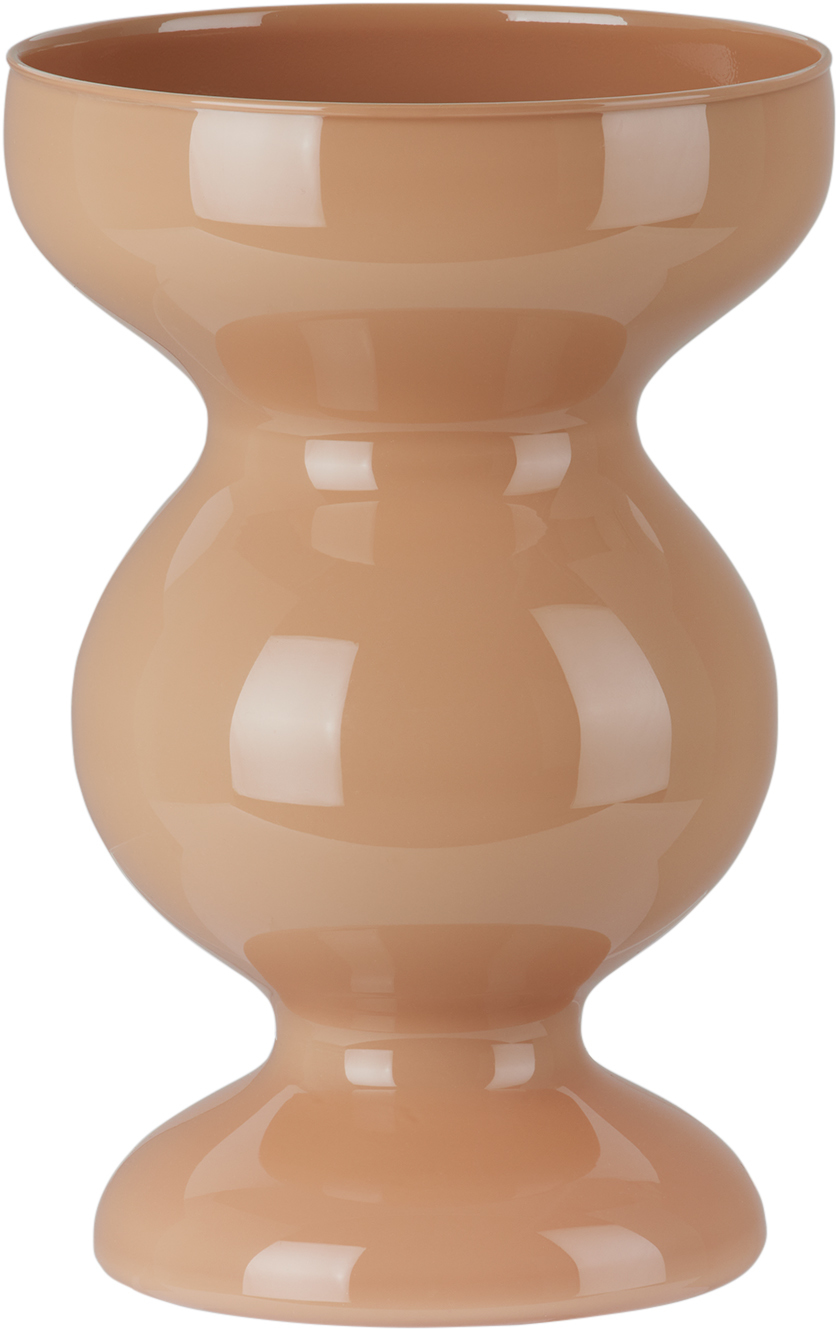 Maison Balzac Beige 'petit Gaspard' Vase In Cafe Au Lait