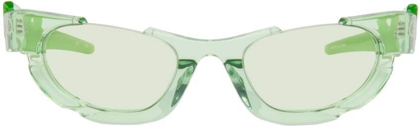 SSENSE Exclusive Green Phoenix Sunglasses