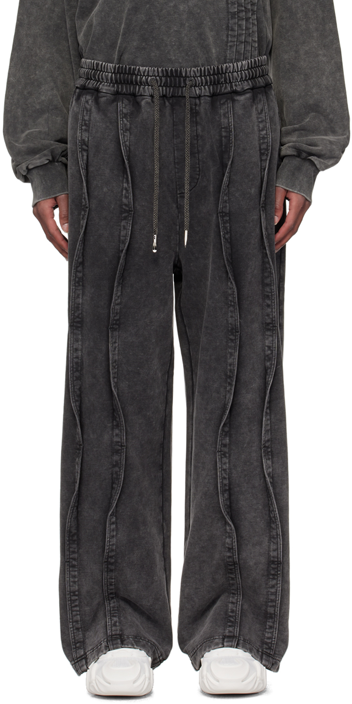 Shop Feng Chen Wang Gray Multi Seam Sweatpants