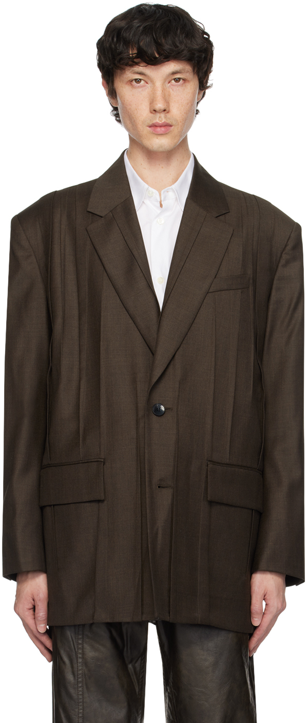 Brown Folding Blazer