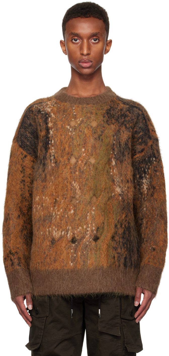 Feng Chen Wang Brown Gradient Sweater