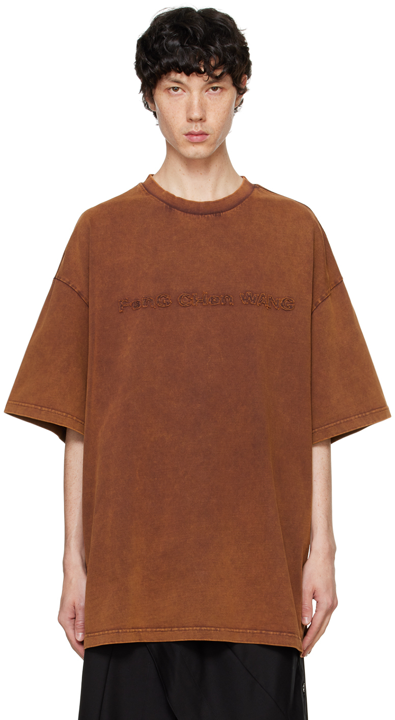 Brown Washed Logo T-Shirt