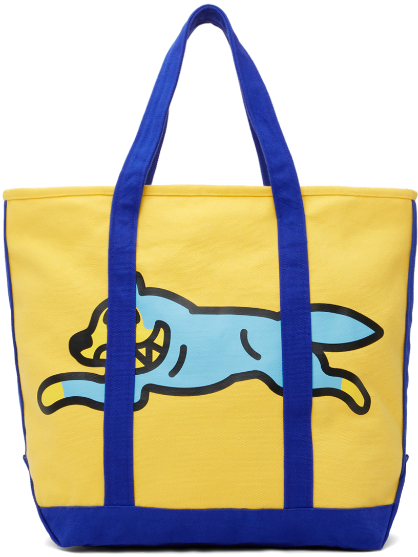 Navy & Yellow Running Dog Tote